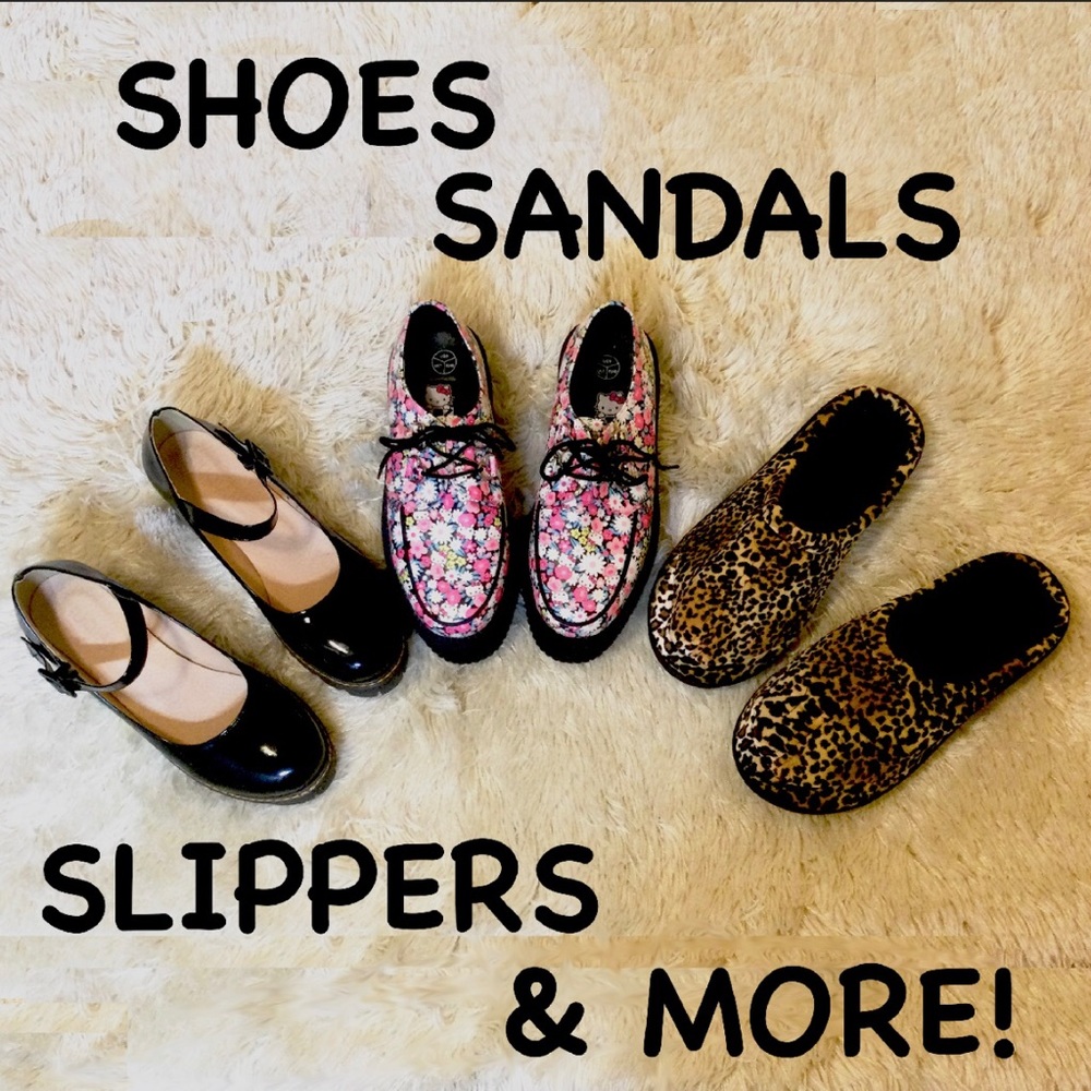 SHOES SANDALS SLIPPERS & MORE